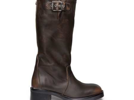 Bonna Boot BROWN LEATHER For Cheap