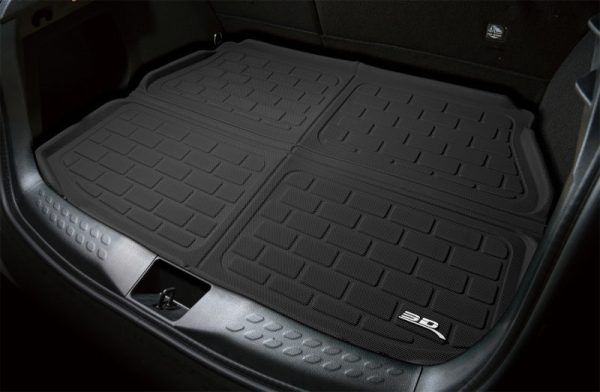 3D Maxpider 17-23 GMC Acadia Kagu Black Behind 3rd Row Cargo Liner Online